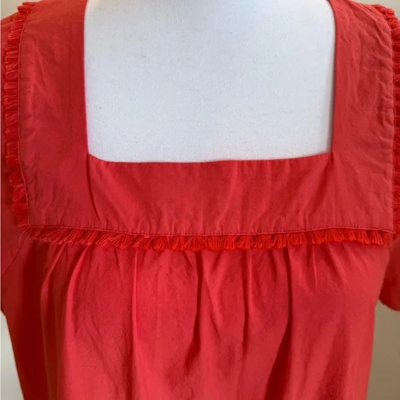 Madewell Angelica Eyelet top size Medium 100% Cotton Boho Fairy Romantic Career - Picture 8 of 11